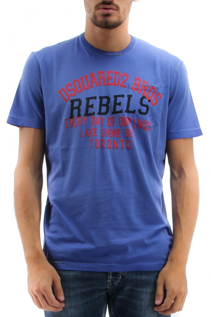 DSQUARED2 T-SHIRT REBELS Front logo print