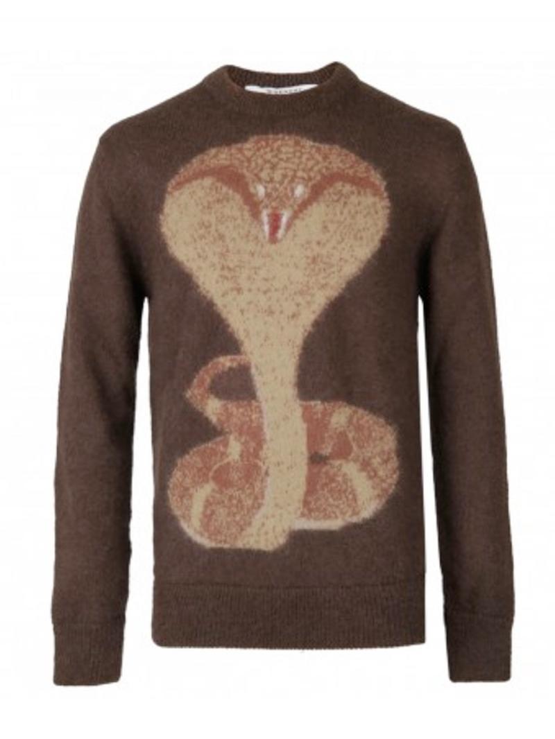 GIVENCHY cobra intarsia sweater