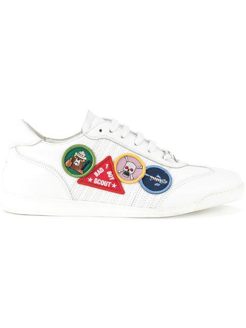 DSQUARED2 SNEAKERS patch detailed sneakers