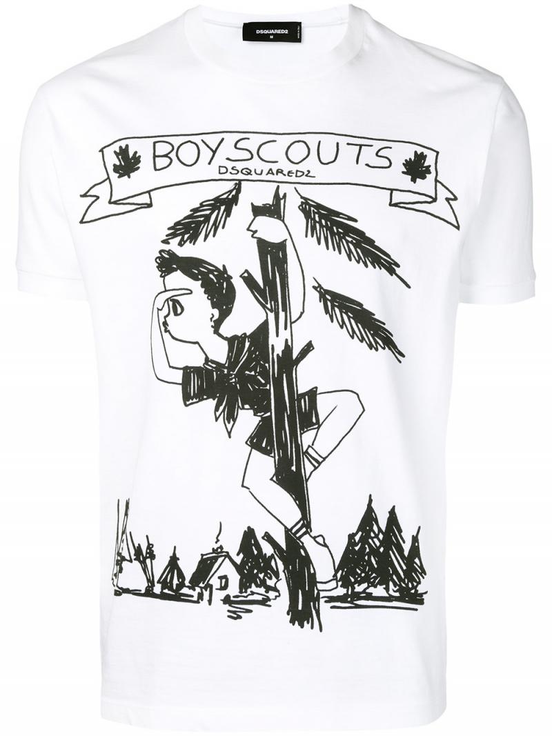 DSQUARED2 Boy Scout print