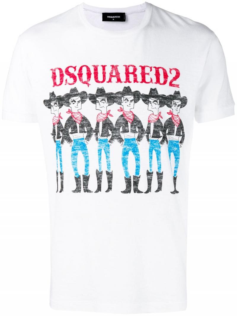 DSQUARED2 Cowboy logo T-shirt
