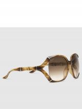 GUCCI Square sunglasses with bamboo effect